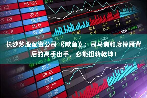 长沙炒股配资公司 《献鱼》：司马焦和廖停雁背后的高手出手，必能扭转乾坤！